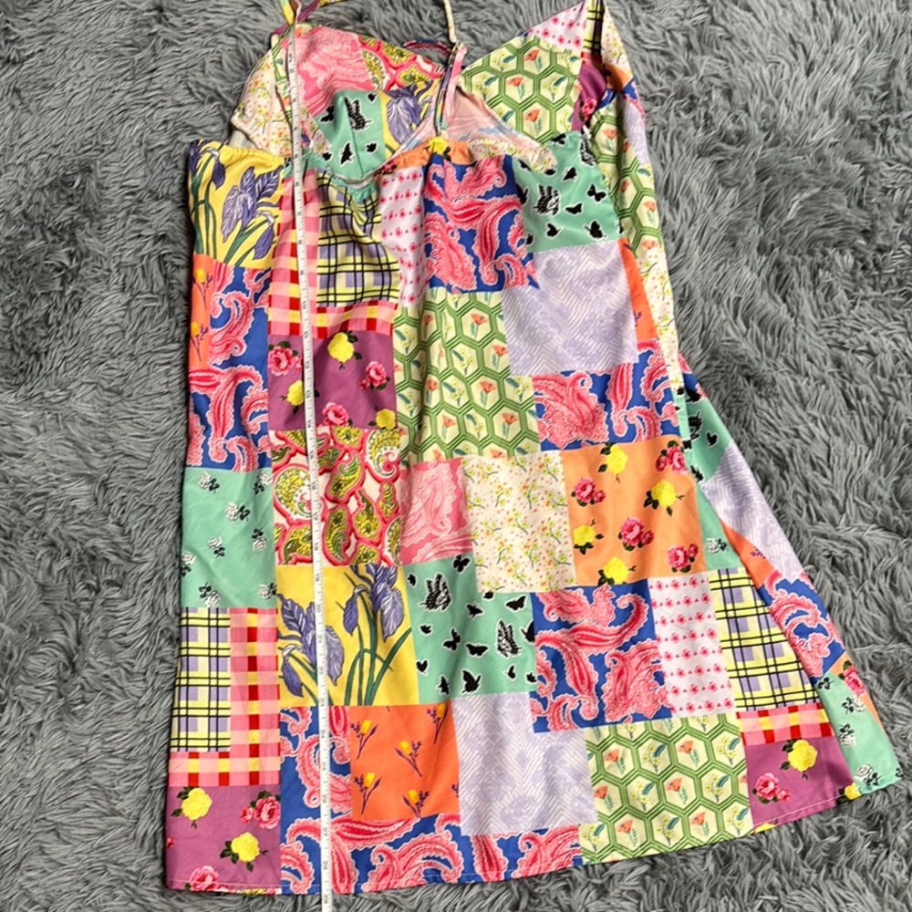 Colorful Patchwork Mini Dress - Picture 11 of 14